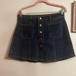 NWT Altar’d state size small dark denim skirt pocket